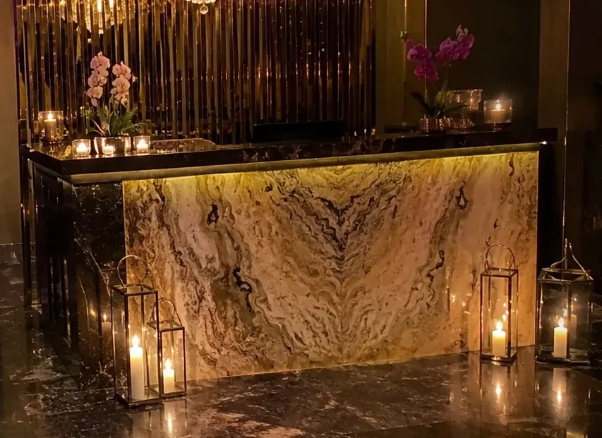 Resepsiyon karşılama alanı — Lila Spa, Bahçelievler misafirlerine hizmet veren salon