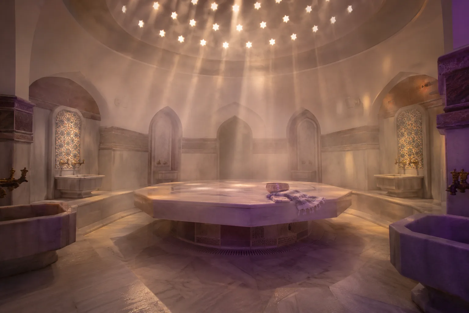 Türk hamamı göbek taşı — Lila Spa, Bahçelievler misafirlerine hizmet veren salon